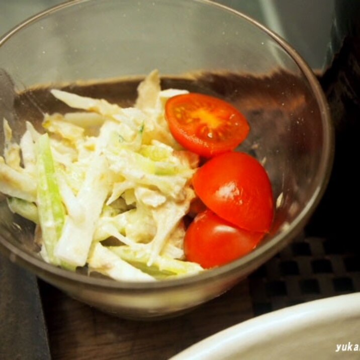 簡単＆美味しい☆鯖缶と大根のサラダ♪